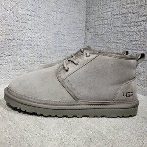 UGG Neumel Men's Size 12 US Gray Suede Shearling Lace Up Chukka Boots 3236